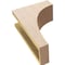 Ekena Millwork 5"W x 10"D x 15"H Classic Stockport Rough Cedar Woodgrain TimberThane Corbel, Primed Tan CORUR05X10X15STORCPR - alternate 3
